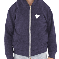 Youth Triblend Fleece Zip Hoodie  (7 colors available)